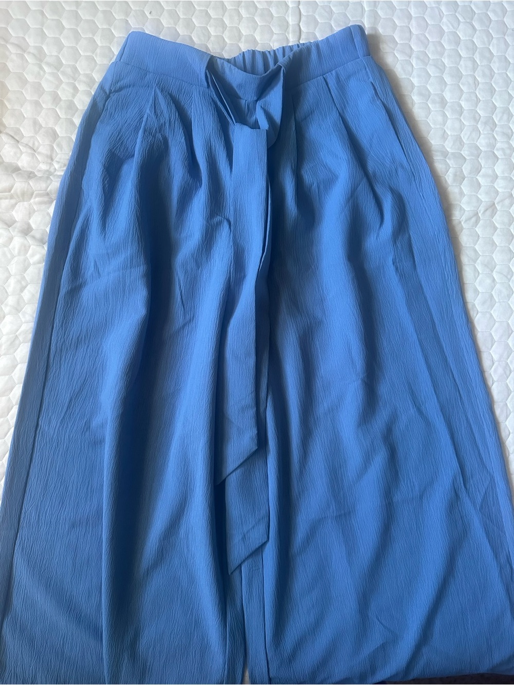 Blue Tie-Front Maxi Skirt - Women's